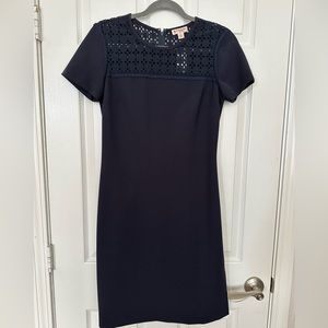 Brooks Brothers Navy Blue Eyelet Dress NWT Sz Small